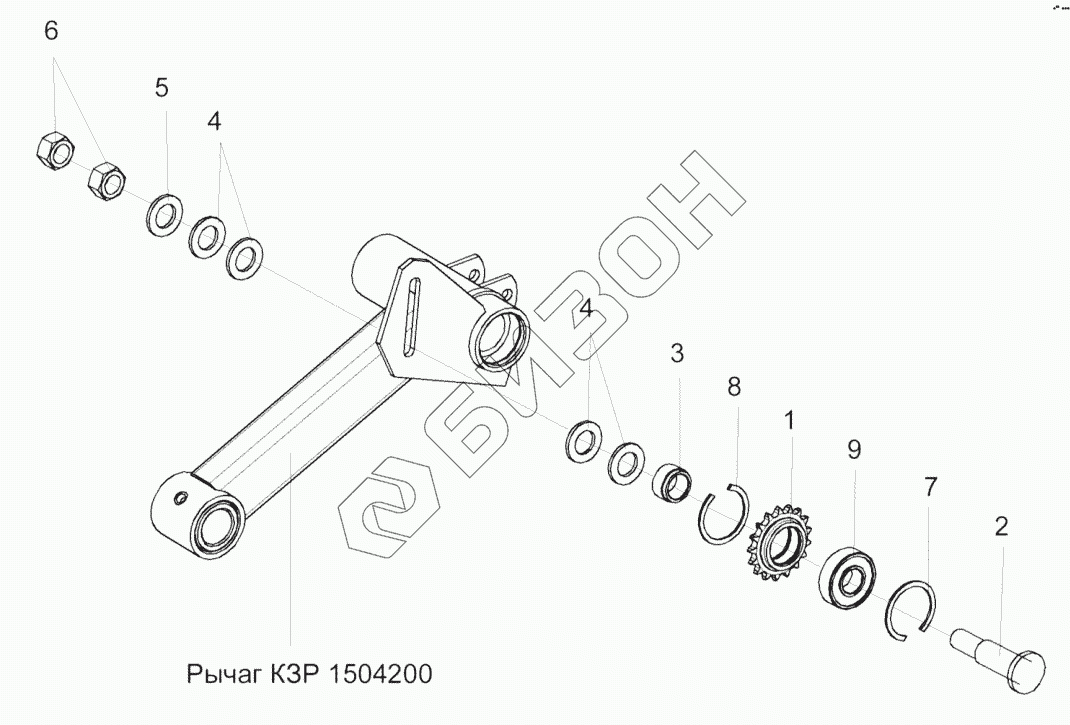 Кзр 1573170 эксцентрик левый