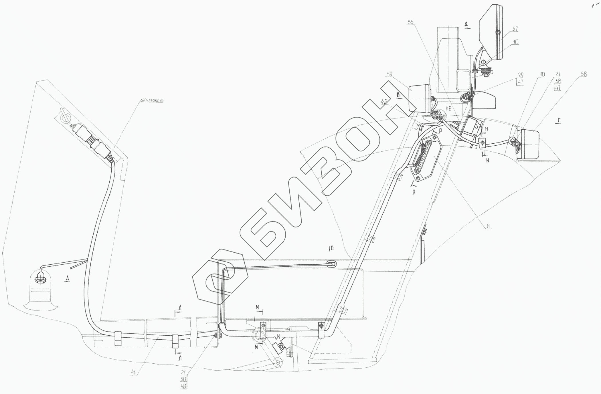 Электрооборудование 320Р-3700050 | ООО «Бизон Юг»