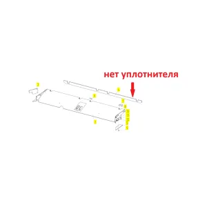 Лоток верхнего решетного стана без уплотн. (с 2013г) (Торум, Акрос-590/595) -аналог