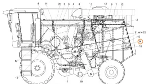 Панель молотилки задняя (КЗС-1218) "Гомсельмаш"