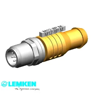 Разъем электр. 8-ми конт. с защёлкой (R120 Ohm) (Солитер Лемкен)
