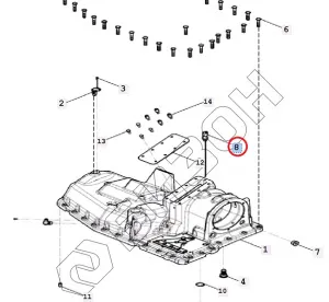 Датчик давления CVT крышки КПП (2404)
