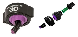 Распылитель плоскоструйный FC-S3D100-025 в сб. (фиолетовый)(Hypro)(STARA)