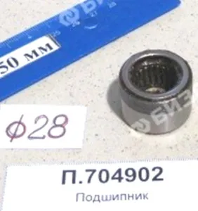 Подшипник (15,2х28х19 (игол..рад.од.ряд.б/вн. кольца. и сепар.)), СПЗ-4