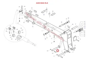 Палец Ф60х222 гидроцилиндра наводки (Agri MAX DIECI)