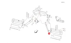 Щиток разбрасыв. мех-ма (Axis 20.1,30,1,40.1 Раух) левый