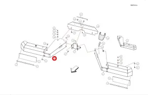 Щиток разбрасыв. мех-ма (Axis 20.1,30,1,40.1 Раух) правый