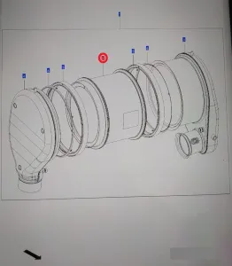 Фильтр сажевый (Fendt 930,933,936Gen6)