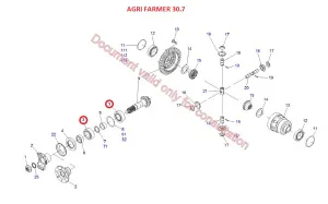 Подшипник вал-шестерни главной передачи (Agri Farmer 30.7, Mini Agri DIECI)