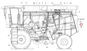 Панель молотилки задняя (КЗС-1218) "Гомсельмаш"