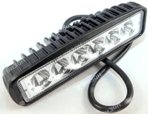 Фара светодиодная (ДХО) Автоэлектрика 18W, 6 диодов (155х40х70), 12/24V рассеянный свет