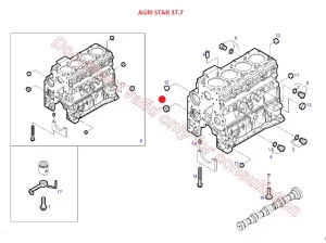 Втулка распредвала (Agri Star DIECI) 690500