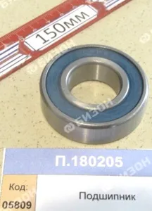 Подшипник (6205-2RS - 25х52х15 (шар.рад.од.ряд.закр.с двух.стор.)), CRAFT