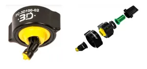 Распылитель плоскоструйный FC-S3D100-02 в сб. (желтый)(Hypro)(STARA)