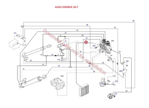 Рукав высокого давления TUBO 1 1SN L= 1600 (Agri Star DIECI) / YXR7610 (от распред. до радиатора)
