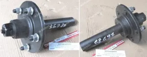 Ступица опорного колеса с полуосью (колесо 20,5х8-10) 5 шпилек КБМ