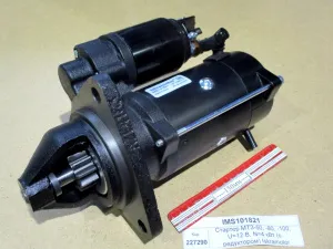 Стартер МТЗ-50, -80, -100, U=12 В, N=4 кВт (с редуктором) Iskramotor