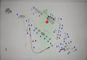 Рычаг упраления подачей топлива (ручной) (Fendt 209)