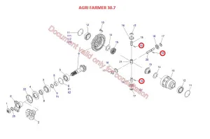 Шплинт крестовины дифференциала (Agri Farmer 30.7, Mini Agri DIECI)