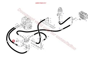 Рукав высокого давления 1/4 1TL.900 C.1/4-F.1/4  (Agri Star, Agri Plus, Agri Max, Mini Agri DIECI)