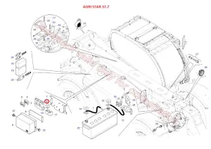 Реле стартера 12V 70A (Agri Star, Agri Max, Agri Plus DIECI)
