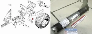 Палец с фиксирующей пластиной FN D45x275/299 (Лемкен, плуги)