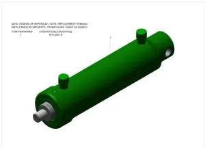 Гидроцилиндр подъема лестницы 50/30 x135 (Император 3100/3100E, 3.0/3/0E, 3000/4000 Стара)