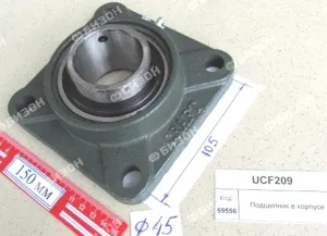 Подшипник фланцевый UCF209 (квадр. корп.), CRAFT