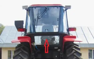 Стекло МТЗ-92П заднее 778*325