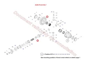 Комплект шестерён гл. передачи (Agri Plus 40.7 DIECI)