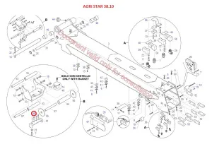 Палец колодки стрелы (Agri Star 38.10 DIECI)