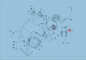 Ручка наружная левой двери в сб. (854-2604)