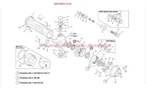 Подшипник бортового редуктора (Agri Max 75.10 DIECI) 45182