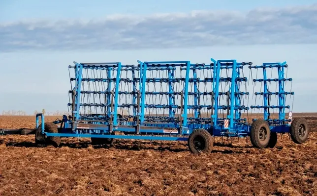 Боронование: борона с пружинным зубом