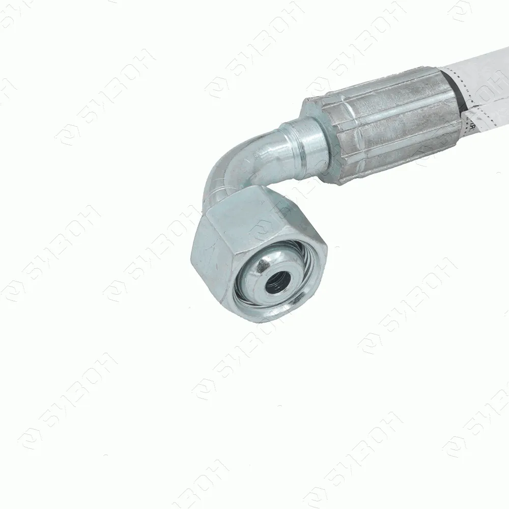 Рукав РВД М20х1,5 (10- 2SN S24 DK (М20*1,5) (Г+Гуг, L=600мм) Г-обр.) GATES