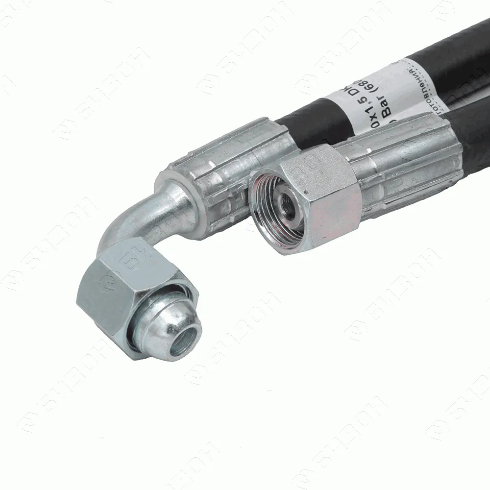 Рукав РВД М20х1,5 (10- 2SN S24 DK (М20*1,5) (Г+Гуг, L=1800мм) Г-обр.) GATES