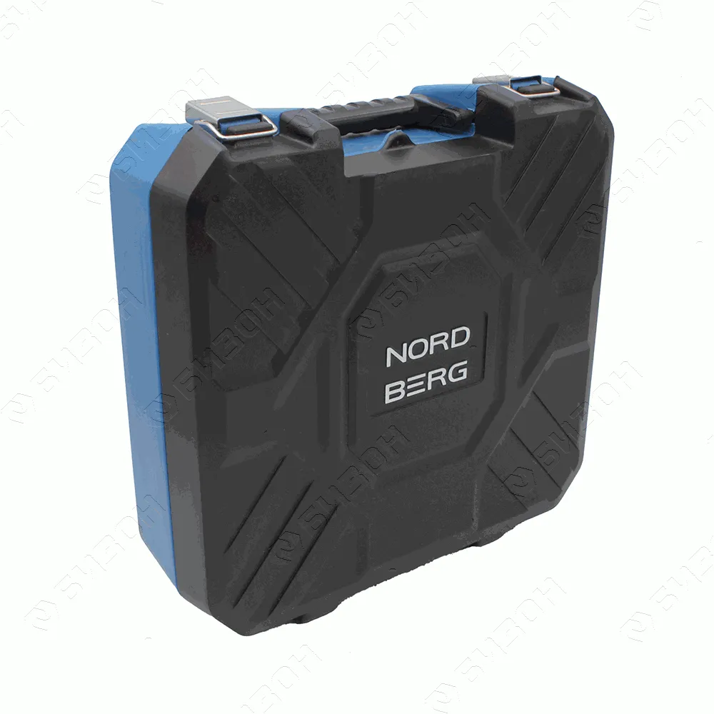 Гайковерт пневматический NORDBERG ударный 1/2", с глубокими головками в кейсе 