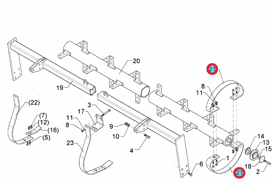 Сегмент катка Flexring D540 (Рубин 10,12, Карат 9, Кристалл 9, Гелиодор 8,9 Лемкен)