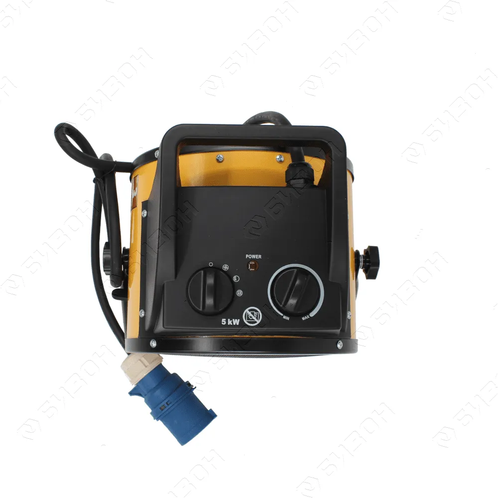 Тепловая пушка, керамический нагреватель (тепловентилятор) DHC 5-400, 230В, 0,04/3/5 кВт / Denzel